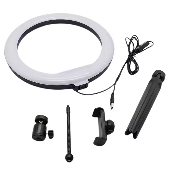 Anillo de Luz LED con Trípode y Soporte para Móvil