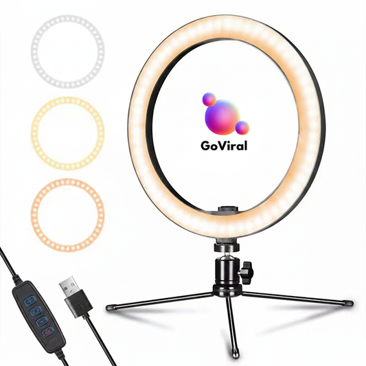 Anillo de Luz LED con Trípode y Soporte para Móvil